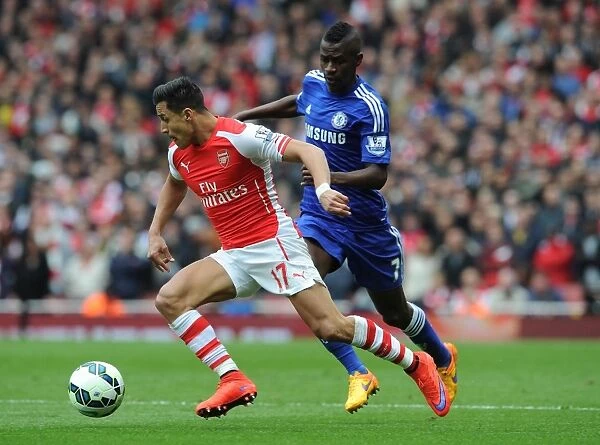 Alexis Sanchez (Arsenal) Ramires (Chelsea). Arsenal 0:0 Chelsea. Barclays Premier League
