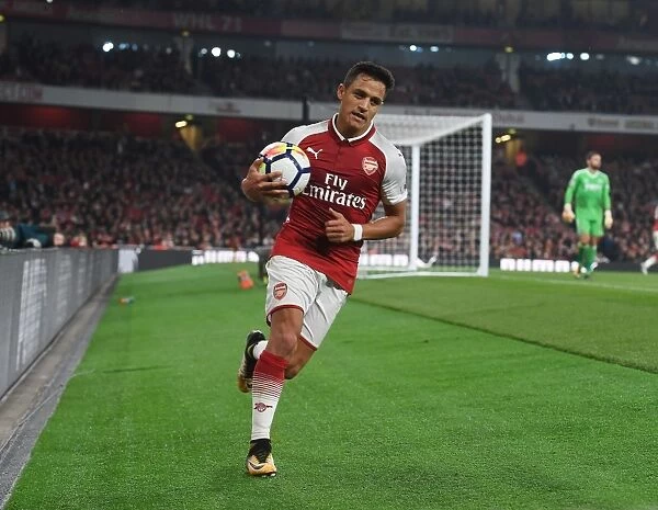Alexis Sanchez: Arsenal vs West Bromwich Albion, Premier League 2017-18 - In Action