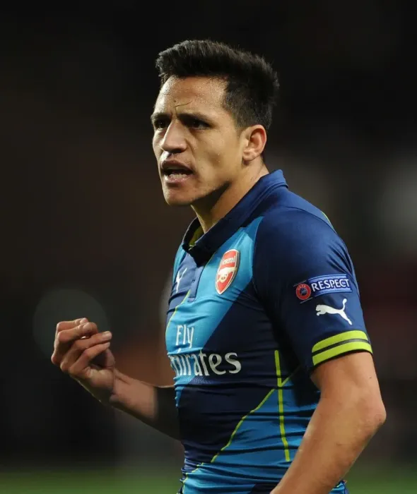 Framed Print : Alexis Sanchez: Arsenal's Dazzling Performance Against AS Monaco in the 2015 UEFA Champions League