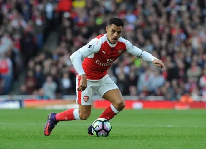 Framed Print : Alexis Sanchez: Arsenal's Dynamic Force Against Middlesbrough, Premier League 2016-17