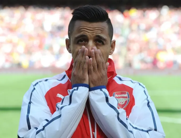 Framed Print : Alexis Sanchez: Arsenal's Star Forward in Action against AS Monaco (Emirates Cup 2014)