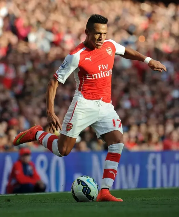 Framed Print : Alexis Sanchez: Arsenal's Star Player in Action vs Crystal Palace, Premier League 2014 / 15