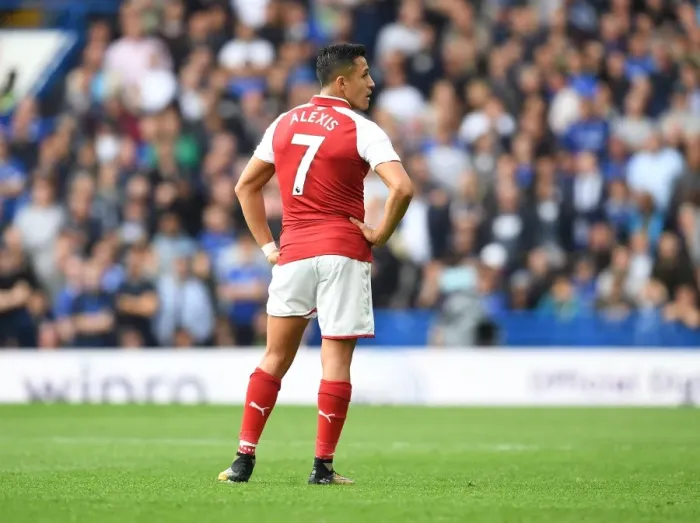 Framed Print : Alexis Sanchez: Battle at Stamford Bridge - Chelsea vs Arsenal, Premier League 2017-18