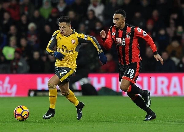 Alexis Sanchez Breaks Past Junior Stanislas: AFC Bournemouth vs Arsenal, Premier League 2016-17