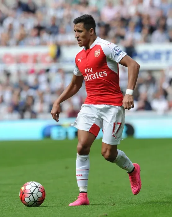 Framed Print : Alexis Sanchez Faces Newcastle United: Arsenal vs. Newcastle Premier League Clash (2015-16)
