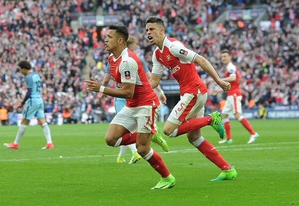 Alexis Sanchez and Gabriel's Emotional Celebration: Arsenal's FA Cup Semi-Final Victory over Manchester City