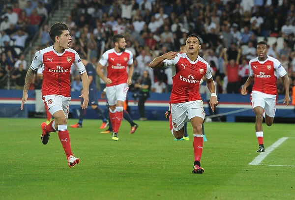 Alexis Sanchez and Hector Bellerin: Arsenal's Unforgettable Goal Celebration vs Paris Saint-Germain, 2016-17 UEFA Champions League