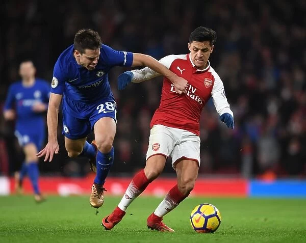 Alexis Sanchez Outsmarts Cesar Azpilicueta: A Premier League Battle of Wits (Arsenal vs. Chelsea, 2018)