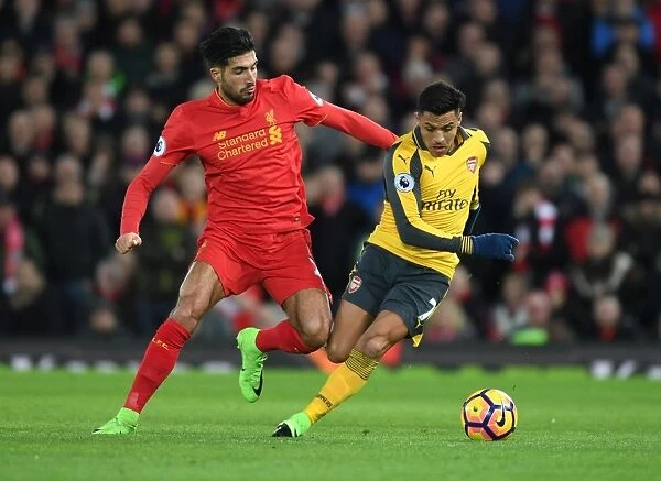 Alexis Sanchez Outsmarts Emre Can: Thrilling Premier League Showdown Between Arsenal and Liverpool (2016-17)
