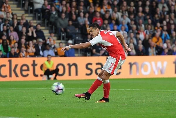 Alexis Sanchez scores his 2nd goal for Arsenal. Hull City 1: 4 Arsenal. Premier League