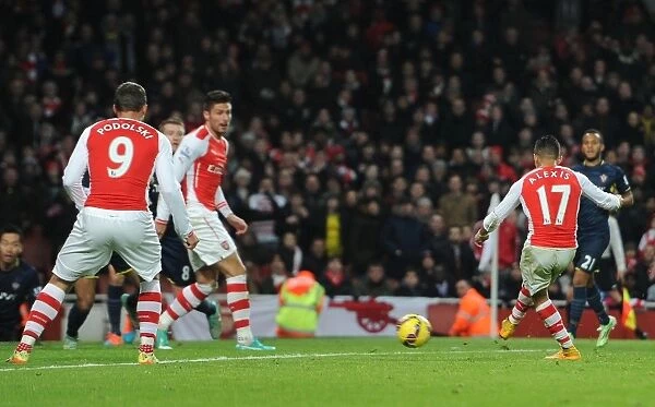 Alexis Sanchez Scores for Arsenal Against Southampton in Premier League (2014-15)