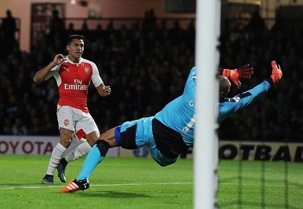Alexis Sanchez Scores Arsenal's Second Goal Against Watford (2015 / 16)