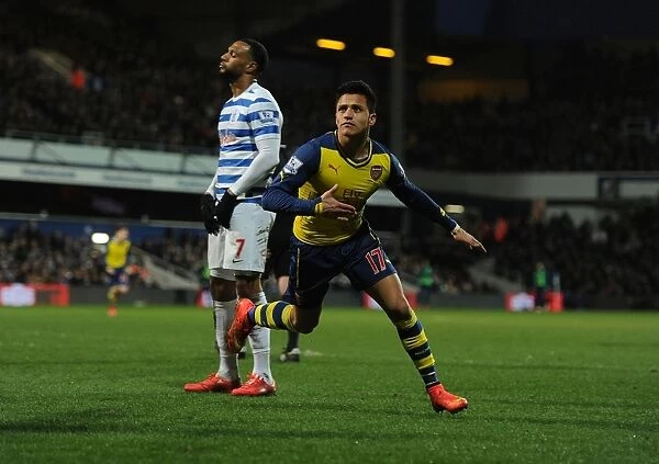 Alexis Sanchez Scores Arsenal's Second Goal vs. Queens Park Rangers (2014-15)