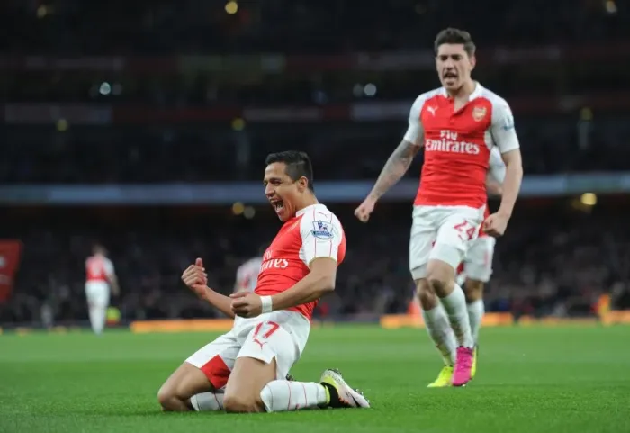 Framed Print : Alexis Sanchez Scores: Arsenal's Victory Over West Bromwich Albion in Premier League 2015-16