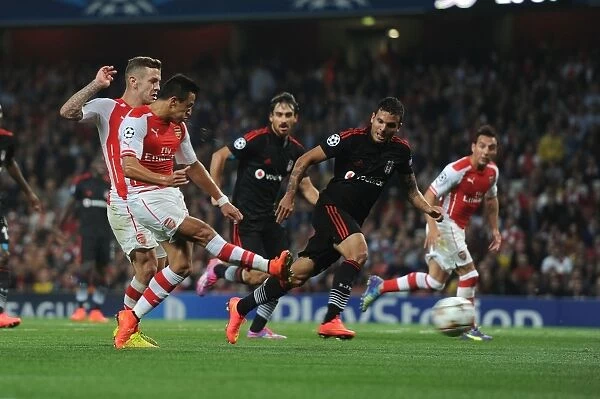 Alexis Sanchez Scores Decisive Goal: Arsenal FC vs Besiktas JK, UEFA Champions League Qualifying Play-Offs (2014)