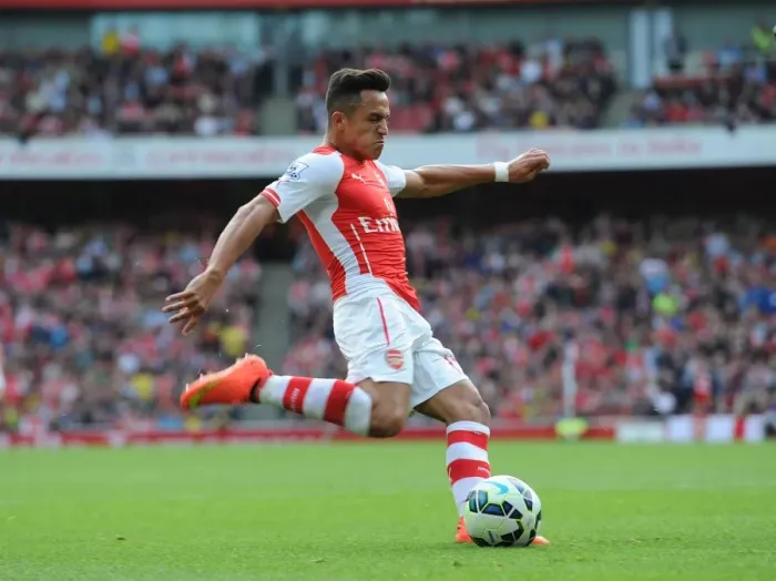 Framed Print : Alexis Sanchez Scores First Goal: Arsenal vs Hull City, Premier League 2014-15 Framed Print : Alexis Sanchez Scores First Goal: Arsenal vs Hull City, Premier League 2014-15