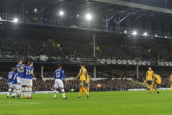 Alexis Sanchez Scores Free-Kick Goal: Everton vs. Arsenal, Premier League 2016-17