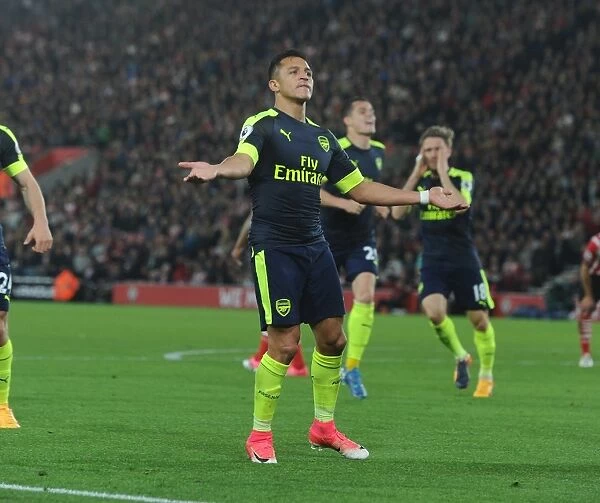 Alexis Sanchez Scores the Opener: Arsenal Triumphs over Southampton in Premier League 2016-17