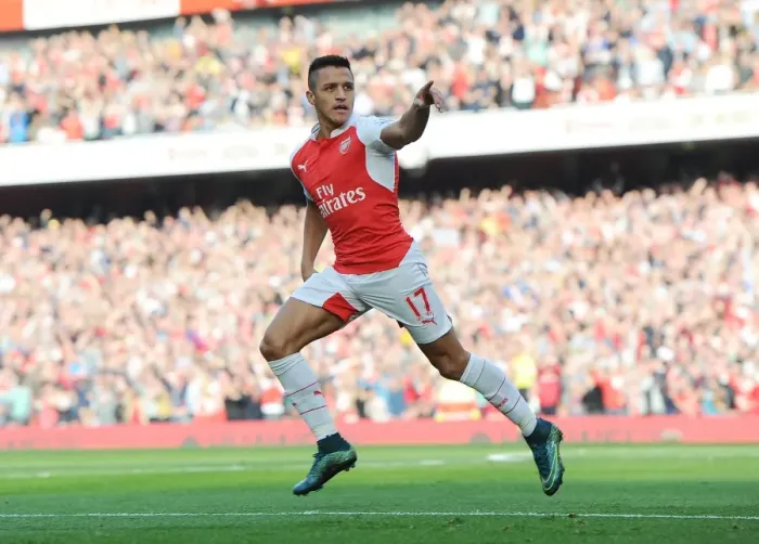 Framed Print : Alexis Sanchez Scores the Opener: Arsenal's Triumph Over Manchester United in the 2015 / 16 Premier League Framed Print : Alexis Sanchez Scores the Opener: Arsenal's Triumph Over Manchester United in the 2015 / 16 Premier League