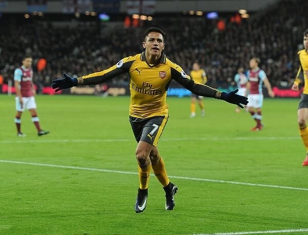 Alexis Sanchez Scores His Second: Arsenal's Triumph Over West Ham United in Premier League 2016-17