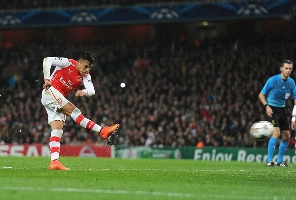Alexis Sanchez Scores Second Goal: Arsenal FC vs RSC Anderlecht, UEFA Champions League, 2014