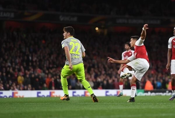 Alexis Sanchez Scores His Second Goal: Arsenal's Europa League Triumph Over 1. FC Koeln (2017)