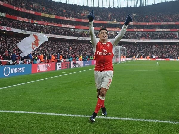 Alexis Sanchez Scores Second Goal: Arsenal vs. Burnley, Premier League 2016-17