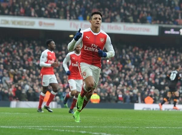 Alexis Sanchez Scores Second Goal: Arsenal vs. Hull City, Premier League 2016-17