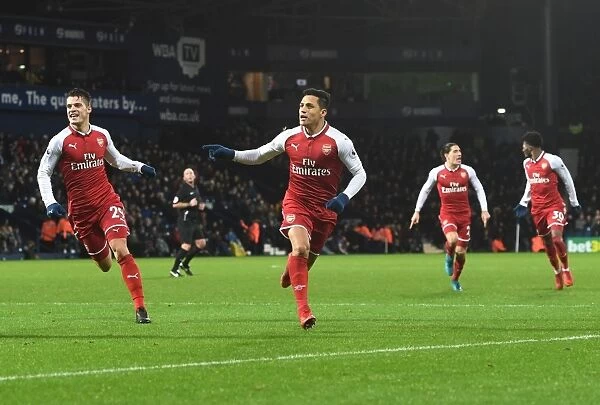 Alexis Sanchez Scores: West Bromwich Albion vs. Arsenal, Premier League 2017-18