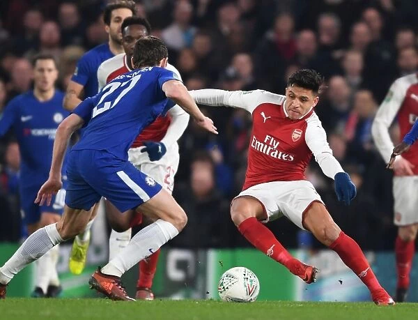 Alexis Sanchez vs. Andreas Christensen: Carabao Cup Semi-Final Showdown (Chelsea v Arsenal, 2018)