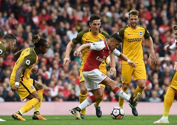 Alexis Sanchez's Backheel Sets Up Iwobi's Goal: Arsenal vs Brighton & Hove Albion, 2017-18