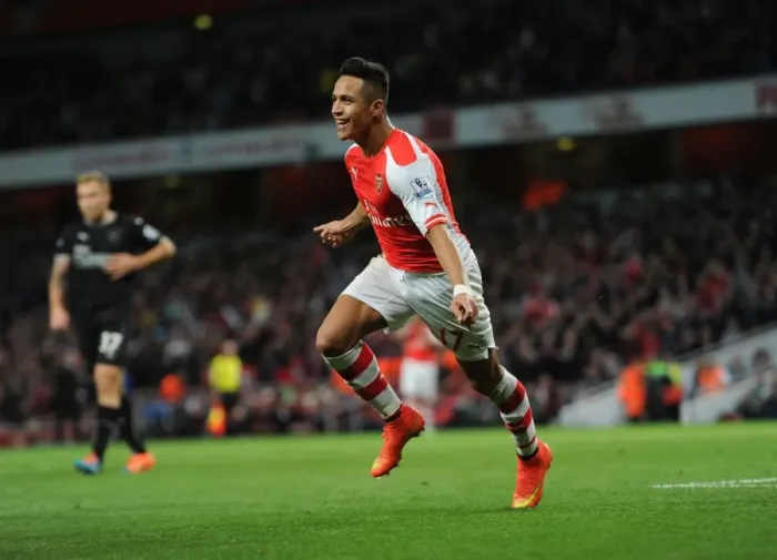 Framed Print : Alexis Sanchez's Brace: Arsenal Overpower Burnley in Premier League Showdown