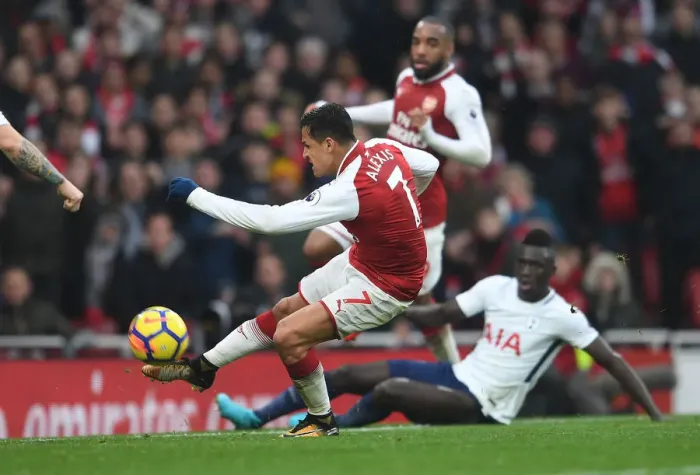 Framed Print : Alexis Sanchez's Brace: Arsenal's Premier League Victory Over Tottenham Hotspur (18-11-2017)