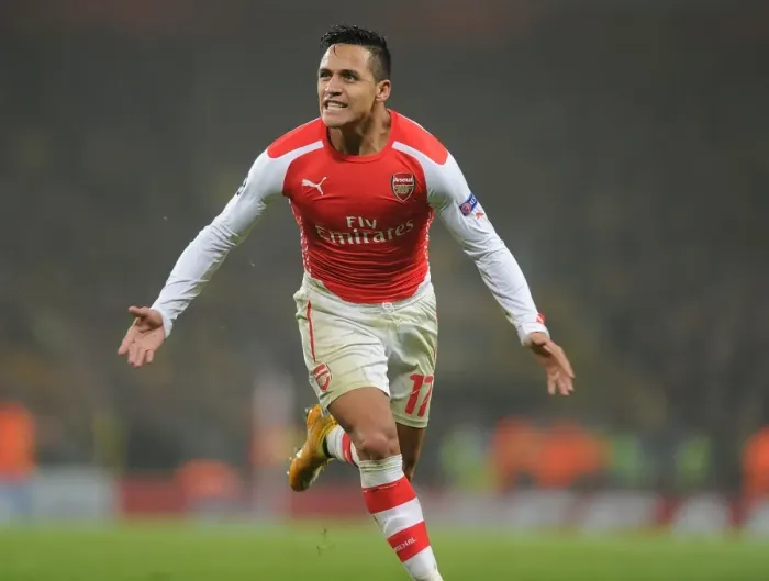 Framed Print : Alexis Sanchez's Brace: Arsenal's Triumph over Borussia Dortmund in the 2014-15 UEFA Champions League Framed Print : Alexis Sanchez's Brace: Arsenal's Triumph over Borussia Dortmund in the 2014-15 UEFA Champions League