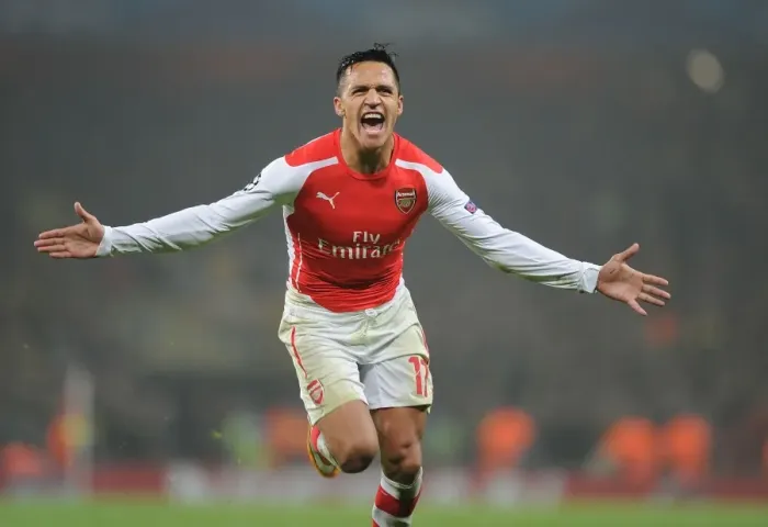 Framed Print : Alexis Sanchez's Brace: Arsenal's UEFA Champions League Victory over Borussia Dortmund (Nov 2014)
