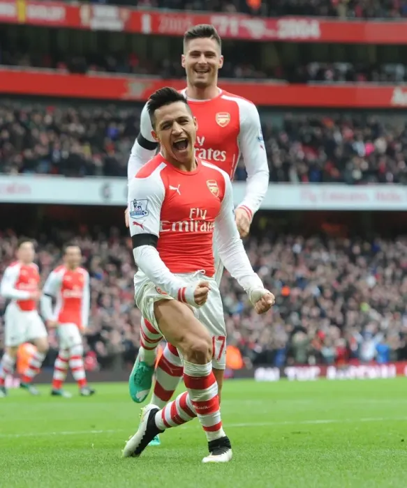 Framed Print : Alexis Sanchez's Brace: Arsenal's Victory over Stoke City, Premier League 2014-15 Framed Print : Alexis Sanchez's Brace: Arsenal's Victory over Stoke City, Premier League 2014-15