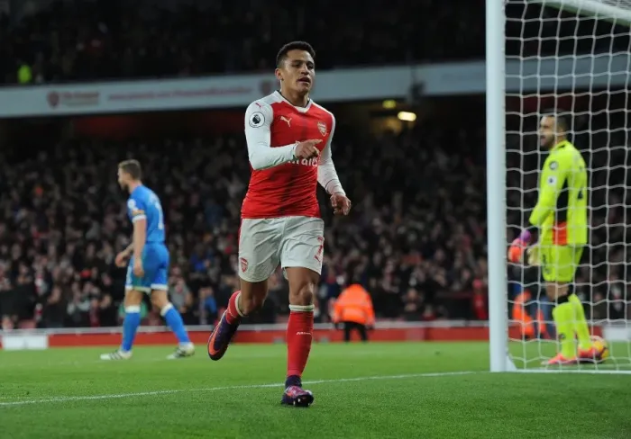 Framed Print : Alexis Sanchez's Double: Arsenal Cruise Past AFC Bournemouth in Premier League Framed Print : Alexis Sanchez's Double: Arsenal Cruise Past AFC Bournemouth in Premier League