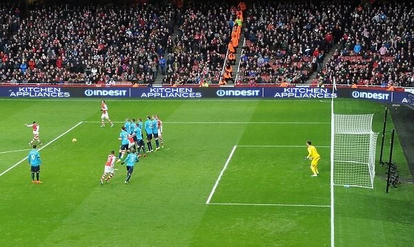 Alexis Sanchez's Double Strike: Arsenal's Free-Kick Victory Over Stoke City (2014-15)
