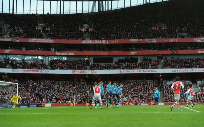 Framed Print : Alexis Sanchez's Double Strike: Arsenal's Free-Kick Victory Over Stoke City (2014-15) Framed Print : Alexis Sanchez's Double Strike: Arsenal's Free-Kick Victory Over Stoke City (2014-15)
