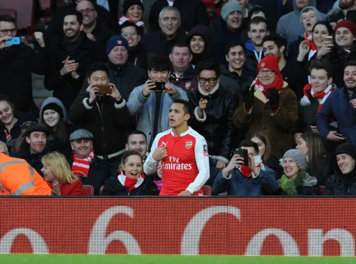 Framed Print : Alexis Sanchez's Emotional FA Cup Triumph over Burnley: The Passionate Moment at Arsenal