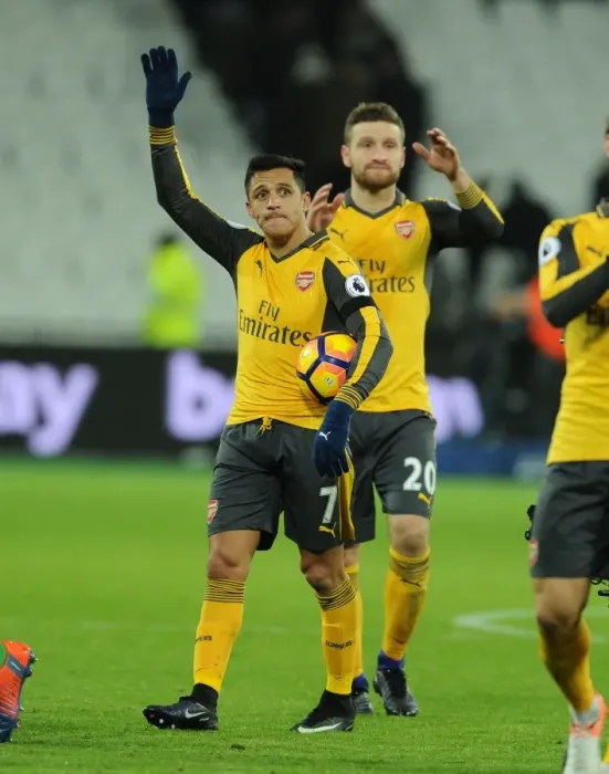 Framed Print : Alexis Sanchez's Emotional Farewell: Arsenal vs. West Ham United, Premier League 2016-17