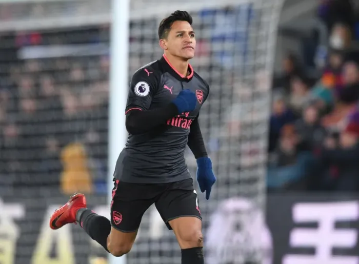 Framed Print : Alexis Sanchez's Hat-Trick: Arsenal Dominates Crystal Palace in Premier League