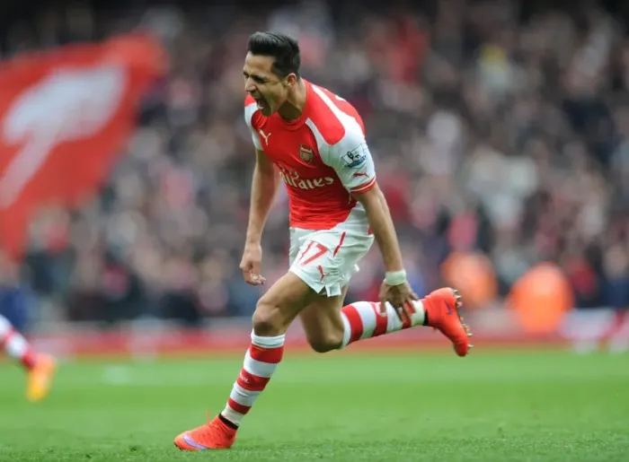 Framed Print : Alexis Sanchez's Hat-Trick: Arsenal's Victory Over Liverpool in the Premier League 2014-15