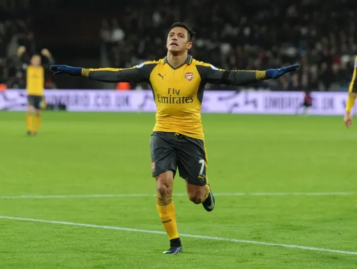 Framed Print : Alexis Sanchez's Hat-Trick: Arsenal's Victory Over West Ham United (2016-17)