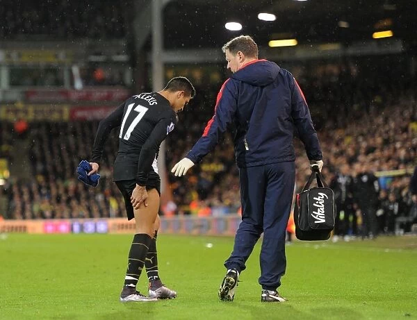 Alexis Sanchez's Premature Exit: A Heart-stopping Moment at Norwich City vs. Arsenal (2015-16)