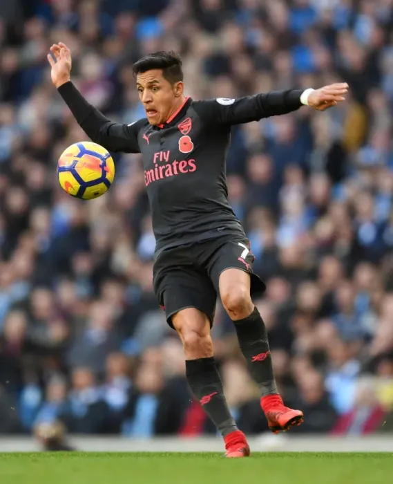 Framed Print : Alexis Sanchez's Return: Manchester City vs Arsenal, Premier League 2017-18 - The Battle at the Etihad