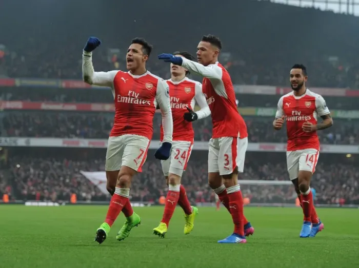 Framed Print : Alexis Sanchez's Strike: Arsenal vs. Hull City, Premier League 2016-17