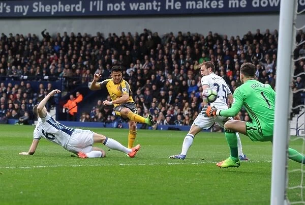 Alexis Sanchez's Stunning Goal: Arsenal's Triumph Over West Bromwich Albion (16-17), Sanchez Scores Past Ben Foster