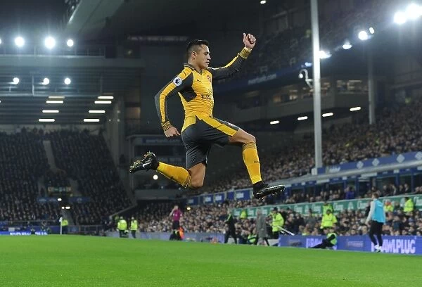 Alexis Sanchez's Thrilling Goal: Arsenal's Premier League Victory at Everton (2016-17)