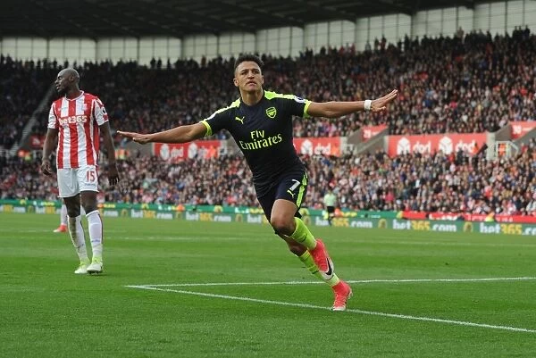 Alexis Sanchez's Triumph: Arsenal's Third Goal vs Stoke City (2016-17)